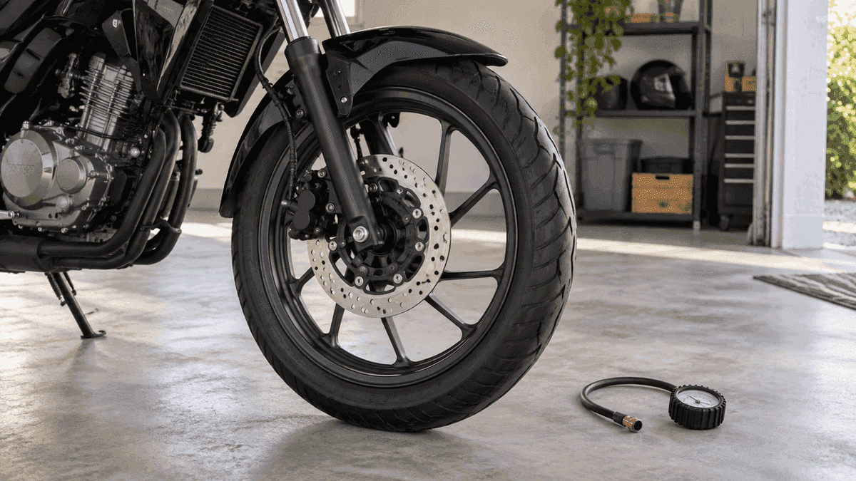 Calibragem de pneus de moto: confira a pressão a frio