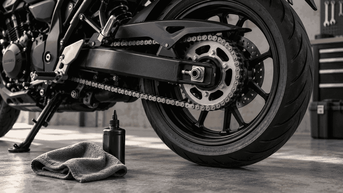 Como limpar a corrente da moto: cuidados e lubrificação