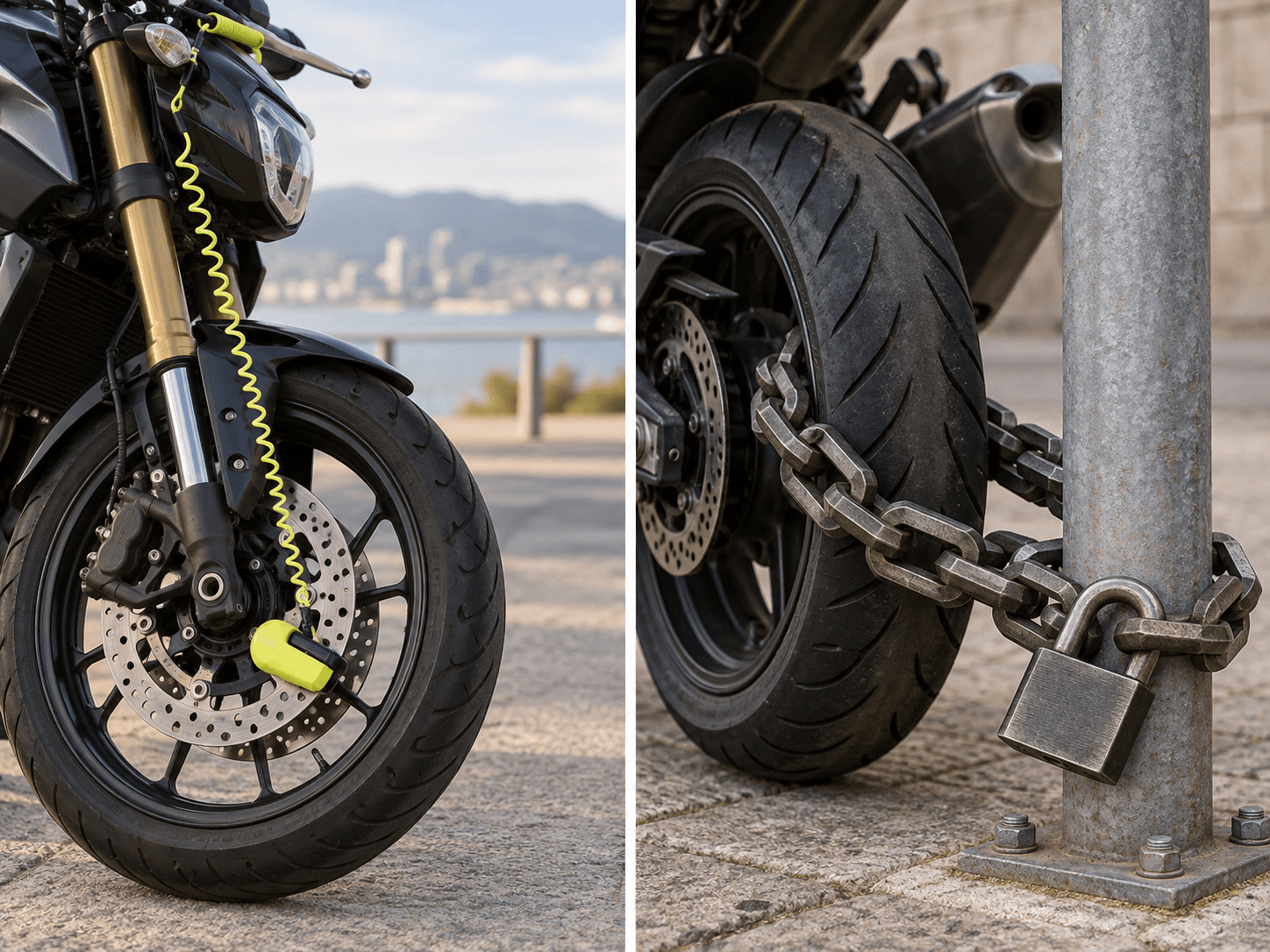 Travas de Moto para Viagem: Disco vs Corrente