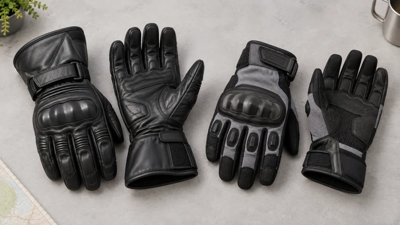 Luvas de moto para viagem: couro ou tecido técnico?