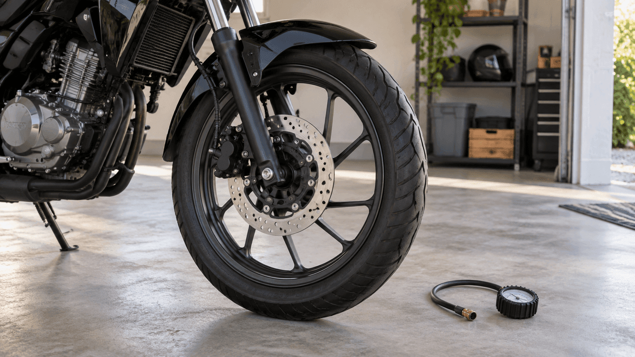 Calibragem de pneus de moto: confira a pressão a frio