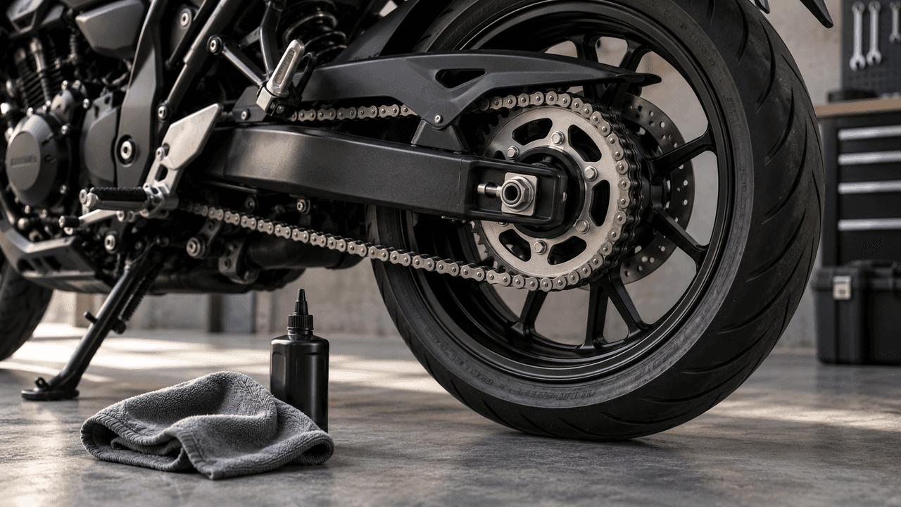 Como limpar a corrente da moto: cuidados e lubrificação